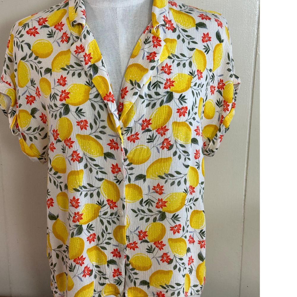 Bonhomia Women's Short Sleeves Top Medium Floral‎